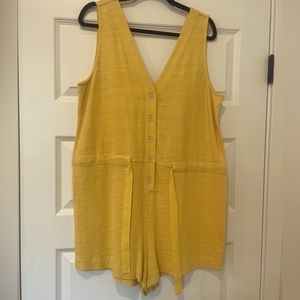NWOT Women’s Sunshine Yellow Romper by LOFT, size L